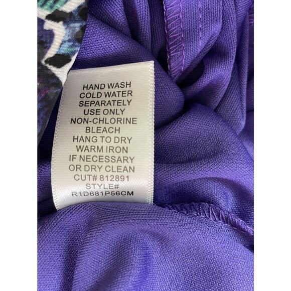 Chris McLaughlin Size 4 Boho Maxi Dress Multicolor Tribal Floral Print V Neck - Picture 13 of 13